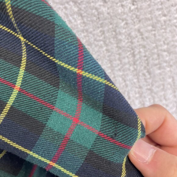 Vintage  Champion Plaid Cotton Flannel Shirt Large Green/Red Workwear Button-Up - Picture 11 of 15